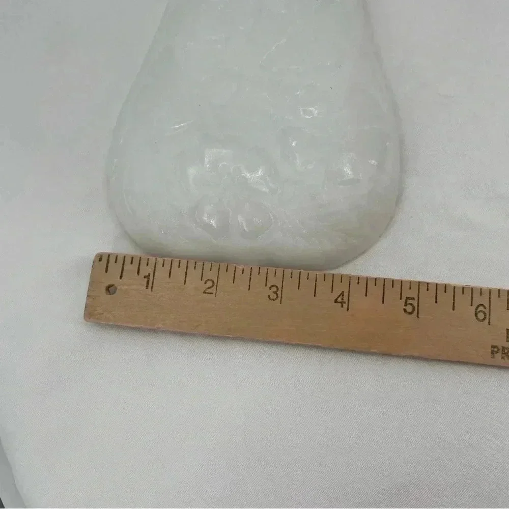 Hazel Atlas‎ Pear White Milk Glass Serving Dish Candy Fruit